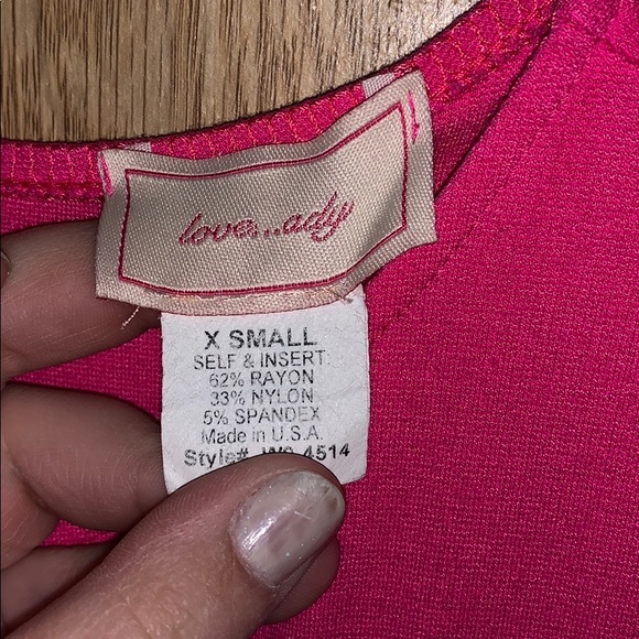 Pink striped fit and flare dress - Picture 2 of 2